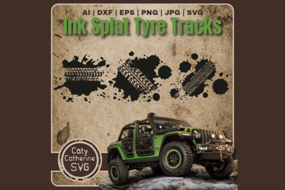 Download Ink Splat Tyre Tracks Mud&nbsp; - Tyre Collection