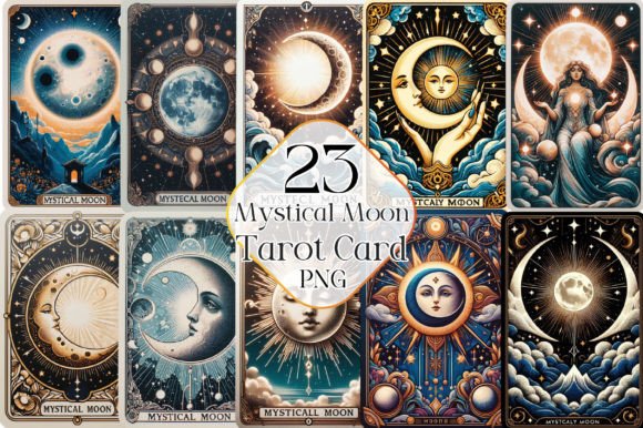 Download Mystical Moon Tarot Card Sublimation - Mystic Collection