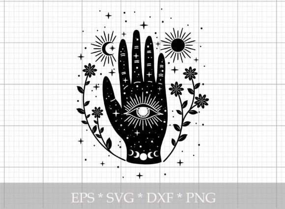 Download Mystical Hand Silhouette SVG - Mystic Collection