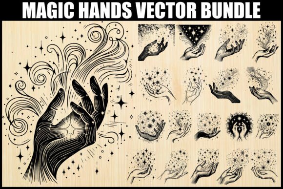 Download Mystical Magic Hands Vector Bundle - Mystic Collection