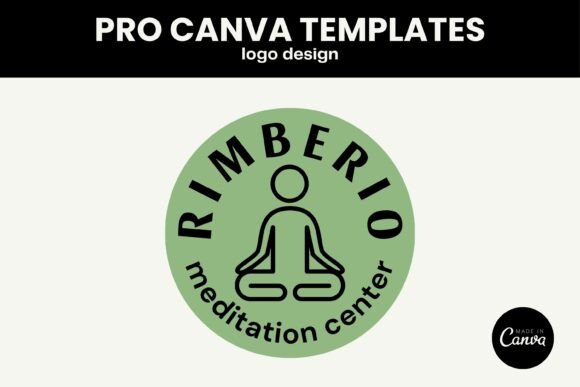 Download Meditation Logo Pro Canva Template - Meditation Collection