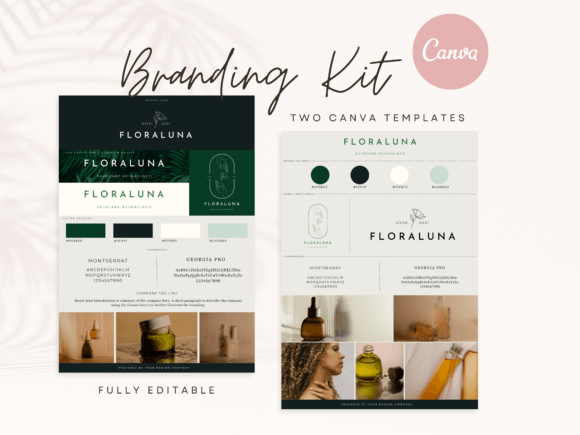 Download Canva Branding Kit Template Lush Green - Premium Bundle