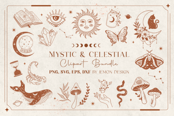 Download Mystic and Celestial Clipart Bundle - Mystic Collection