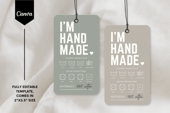 Download Editable Care Guide Hang Tag Template 2 - Editable Collection