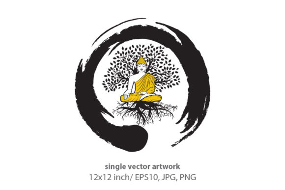 Download Buddhism and Meditation - Vector - Meditation Collection