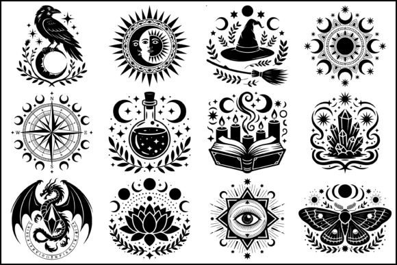 Download Mystical Witchcraft SVG Symbol Bundle - Mystic Collection